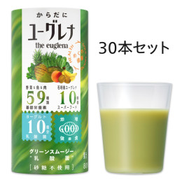 NEW/からだにユーグレナグリーンスムージー 乳酸菌 30本入【3か月ごと定期便】