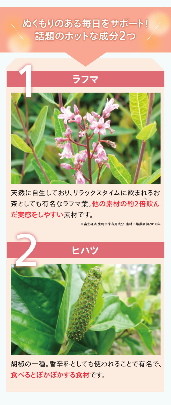 ぬくもりのある毎日をサポート！話題のホットな成分2つ