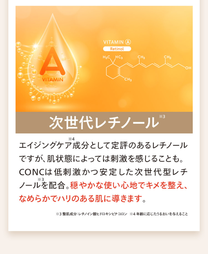 理由3 次世代レチノール
