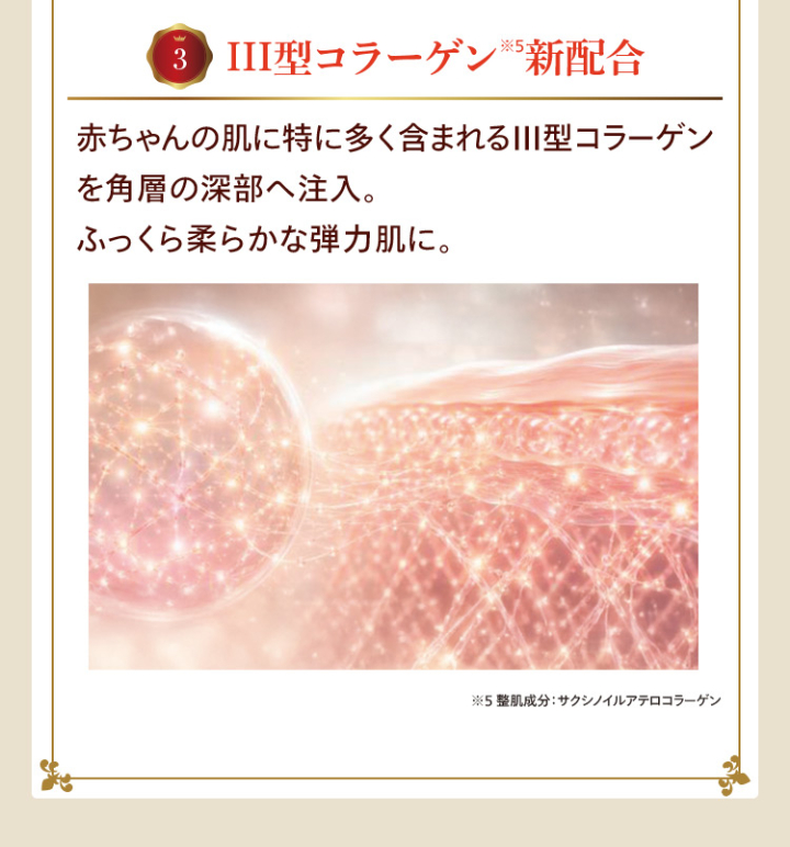 Ⅲ型コラーゲン新配合