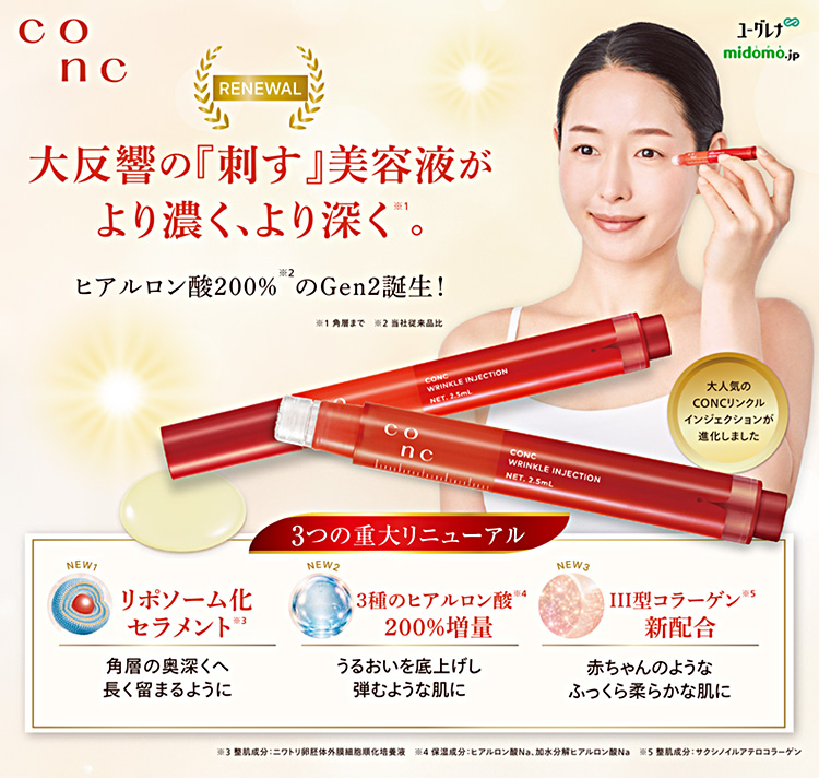 CONCリンクルインジェクションGen2登場